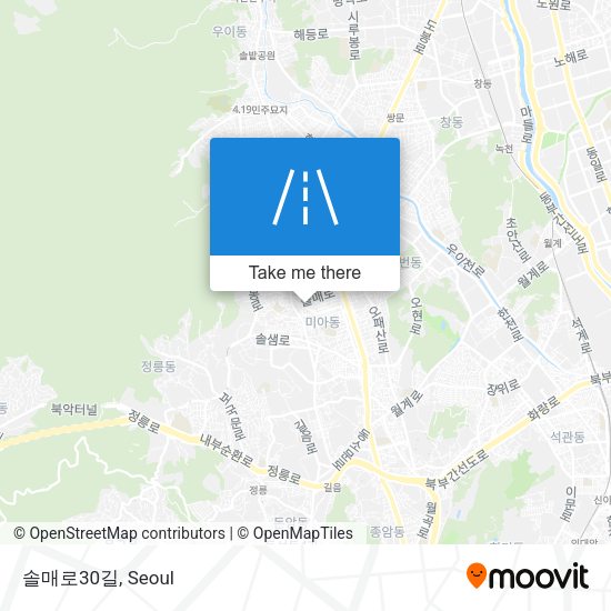 솔매로30길 map