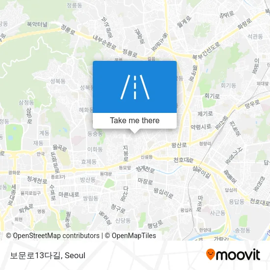 보문로13다길 map