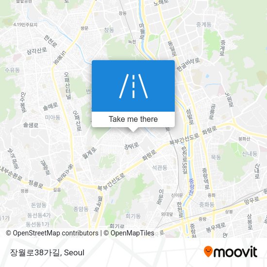 장월로38가길 map