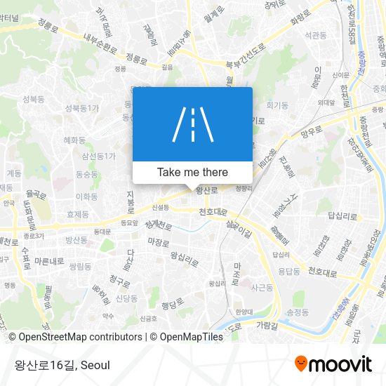 왕산로16길 map