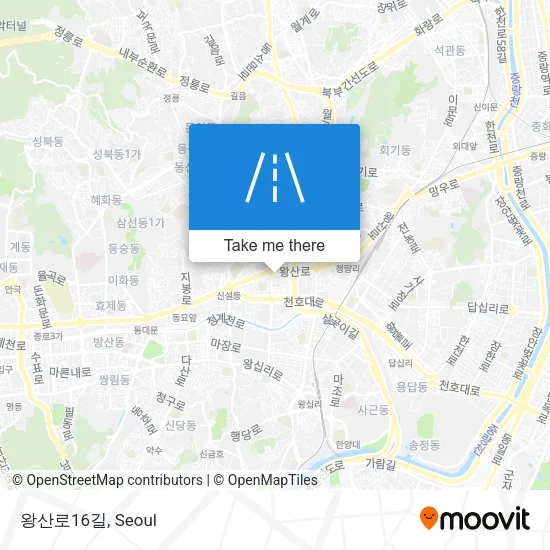 왕산로16길 map