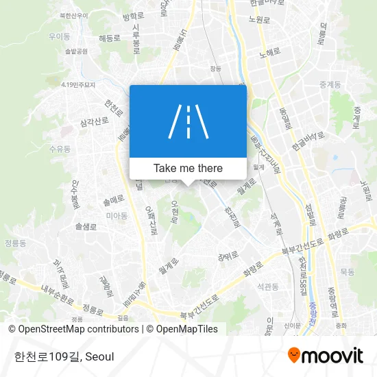 한천로109길 map