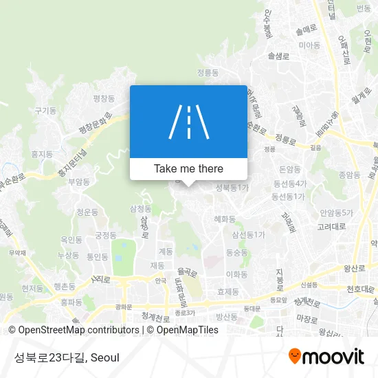성북로23다길 map