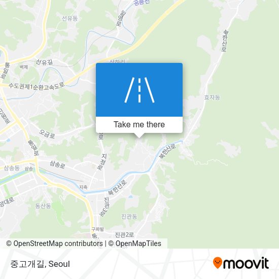중고개길 map