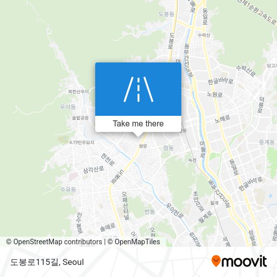 도봉로115길 map