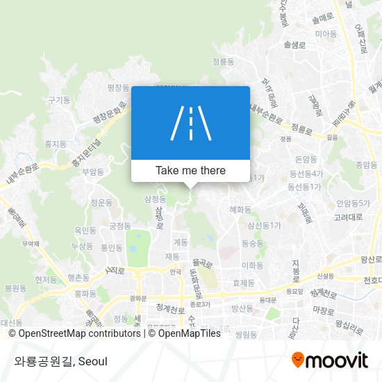 와룡공원길 map