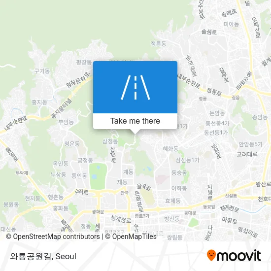 와룡공원길 map
