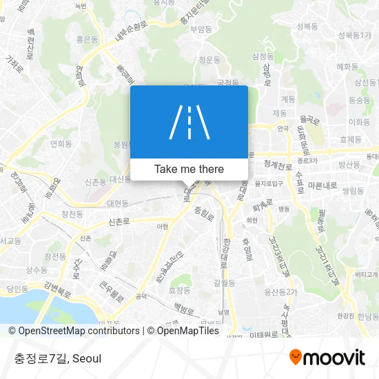 충정로7길 map