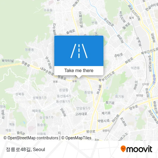 정릉로48길 map