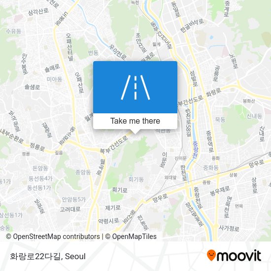 화랑로22다길 map