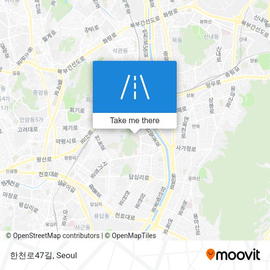 한천로47길 map