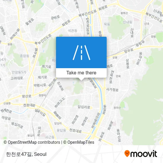한천로47길 map