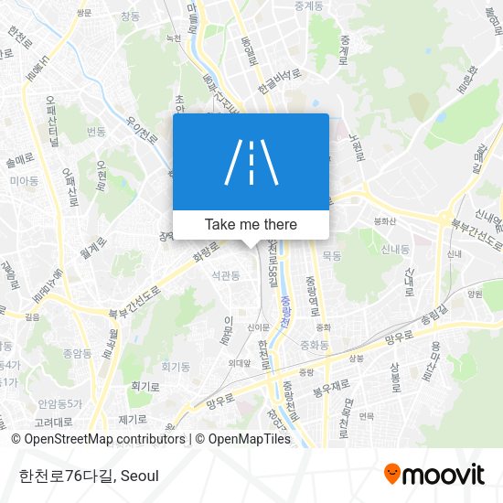 한천로76다길 map