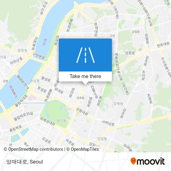 양재대로 map