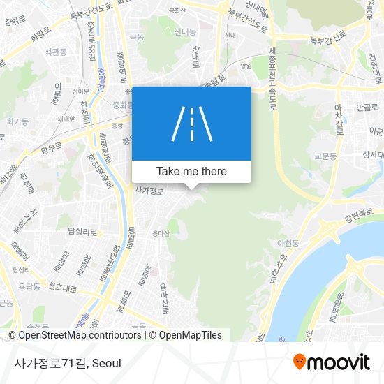 사가정로71길 map