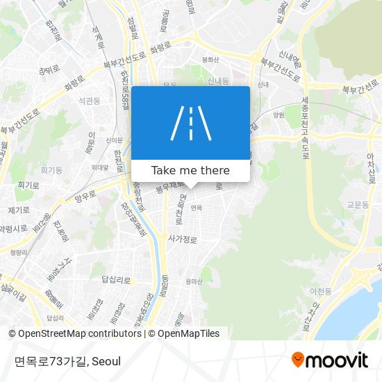 면목로73가길 map