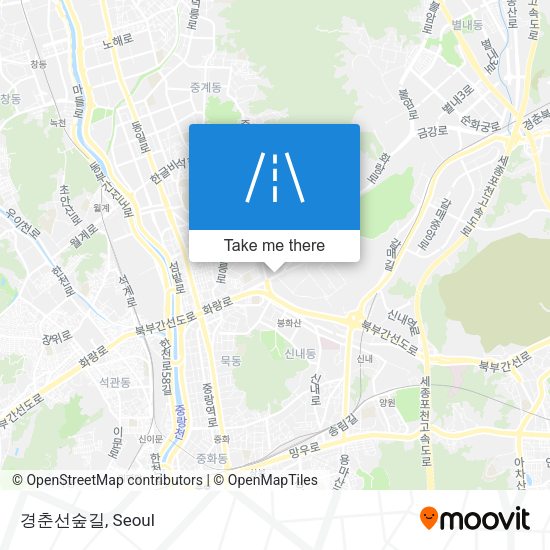 경춘선숲길 map