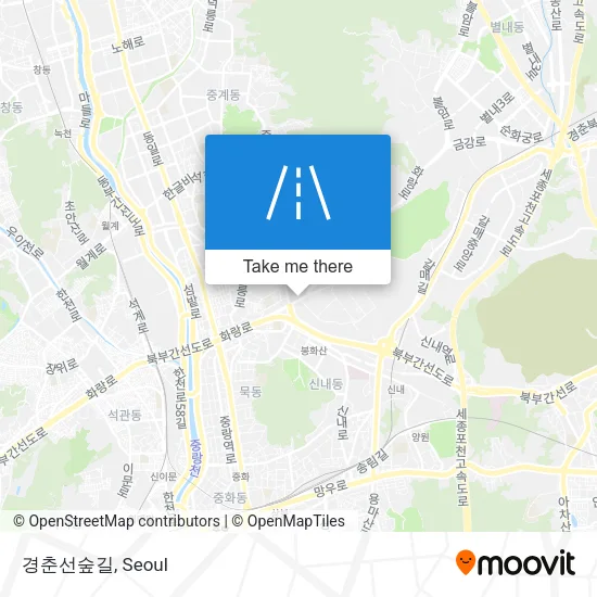경춘선숲길 map