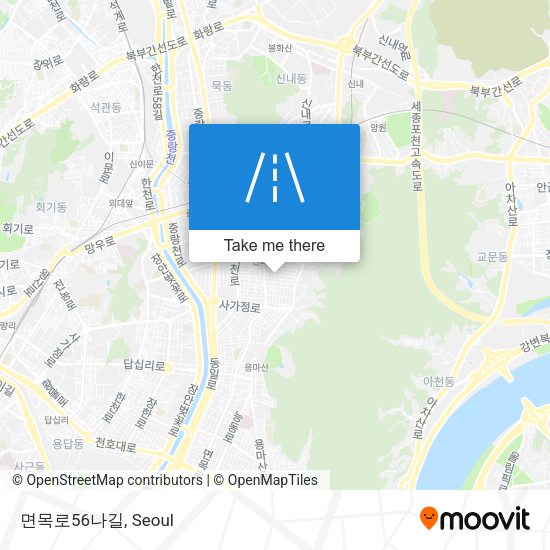 면목로56나길 map