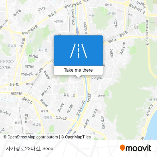 사가정로23나길 map