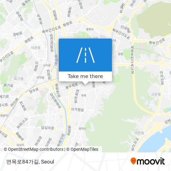 면목로84가길 map