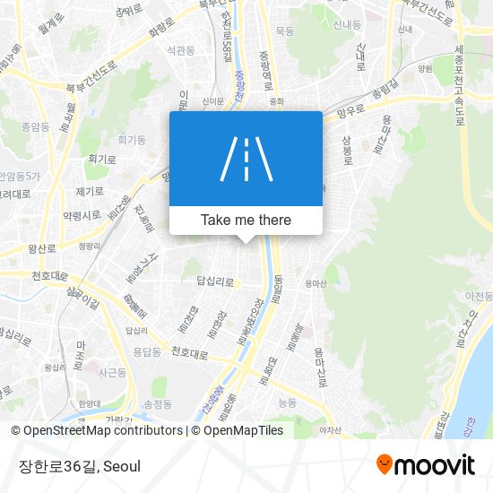 장한로36길 map