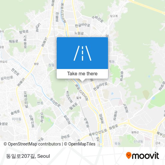 동일로207길 map