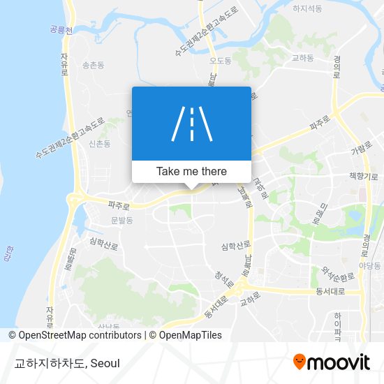 교하지하차도 map