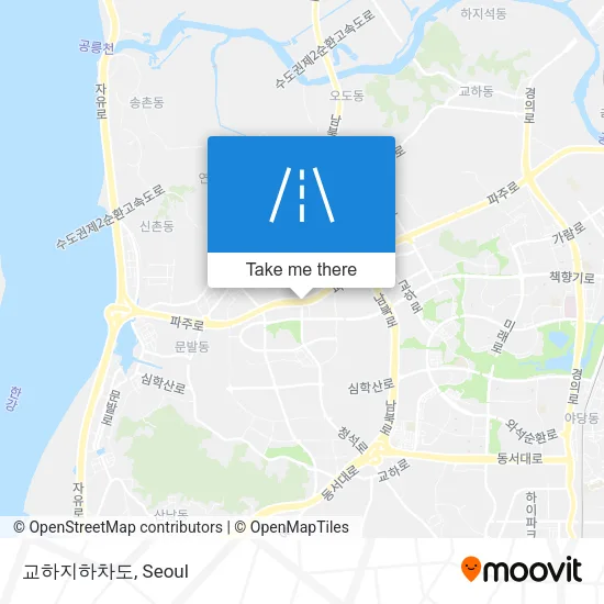 교하지하차도 map