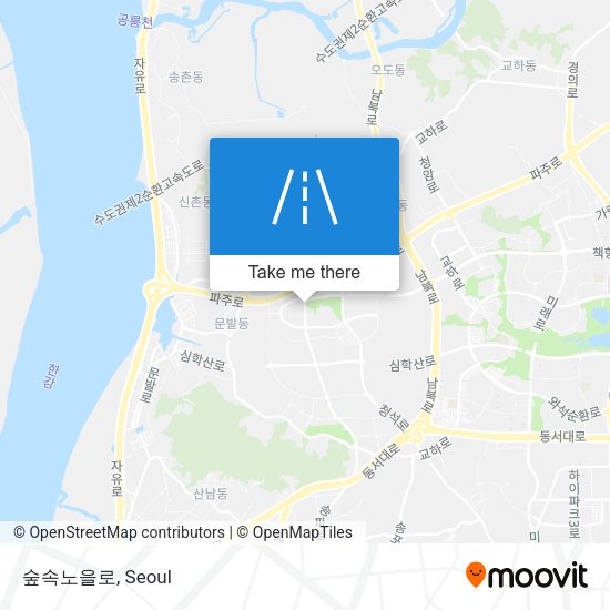 숲속노을로 map