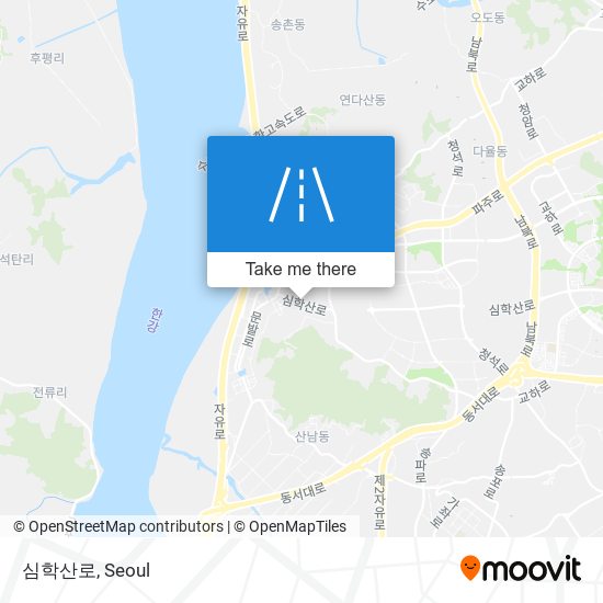 심학산로 map