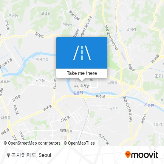 후곡지하차도 map