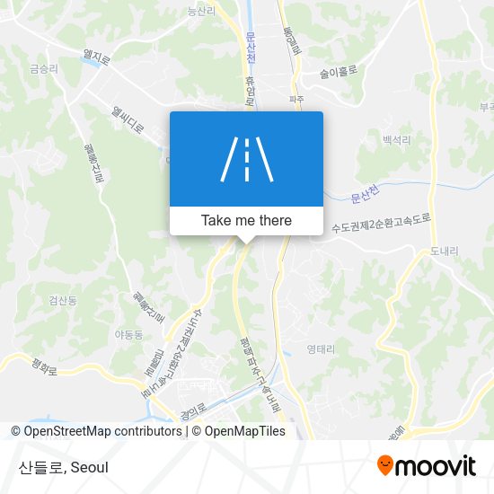 산들로 map