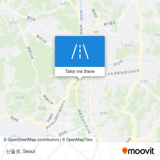 산들로 map