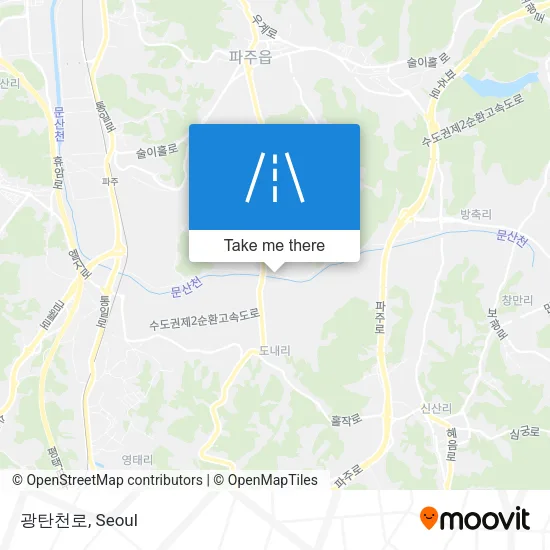 광탄천로 map