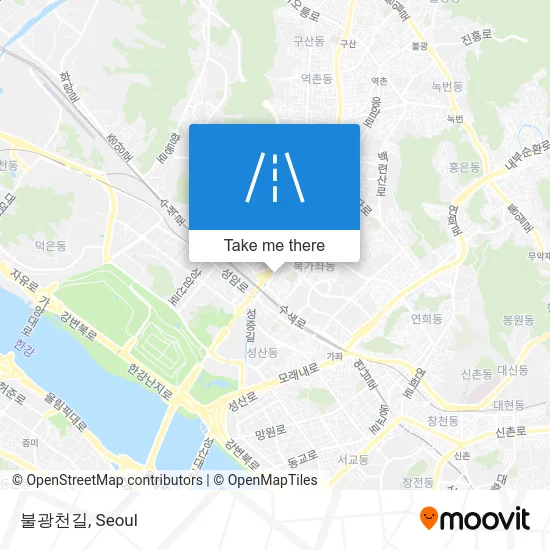 불광천길 map