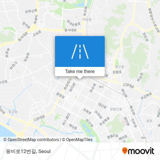 웅비로12번길 map