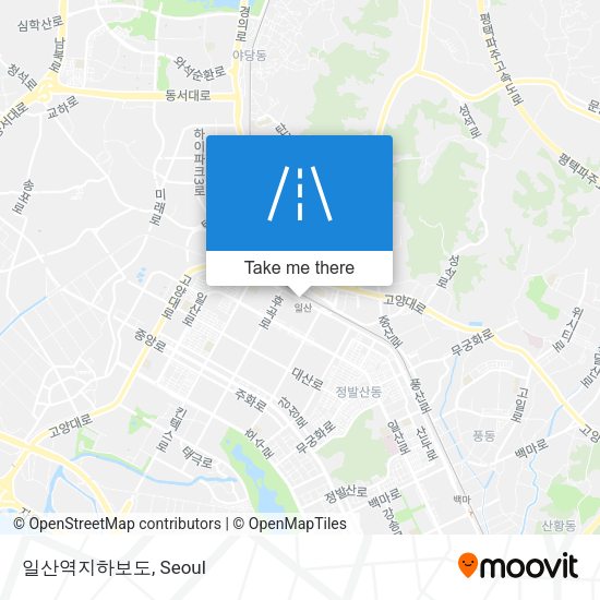 일산역지하보도 map