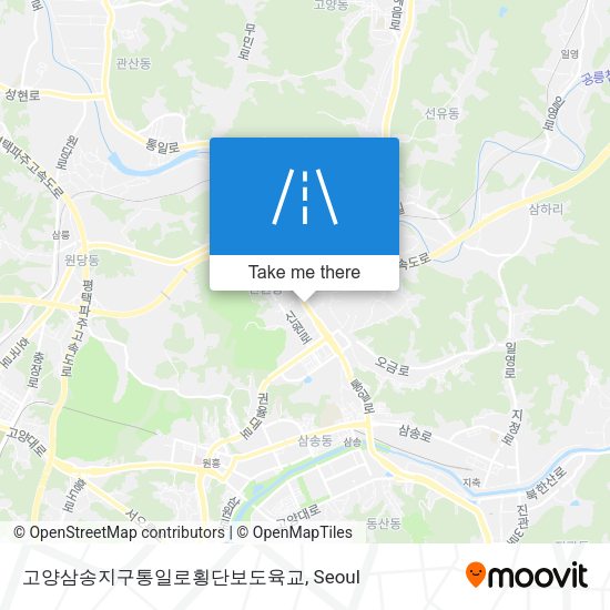 고양삼송지구통일로횡단보도육교 map
