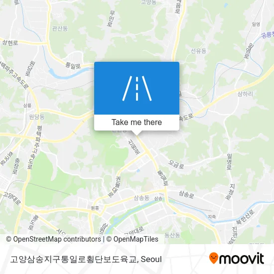 고양삼송지구통일로횡단보도육교 map