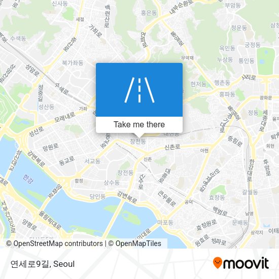 연세로9길 map