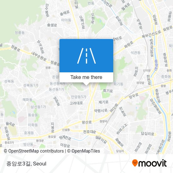 종암로3길 map