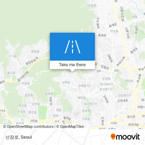 선잠로 map