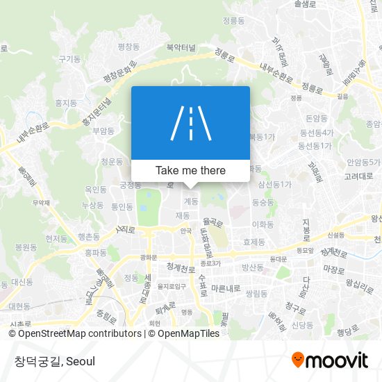 창덕궁길 map