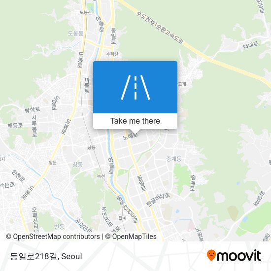 동일로218길 map