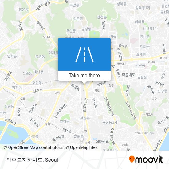 의주로지하차도 map