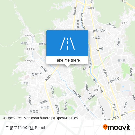 도봉로110아길 map