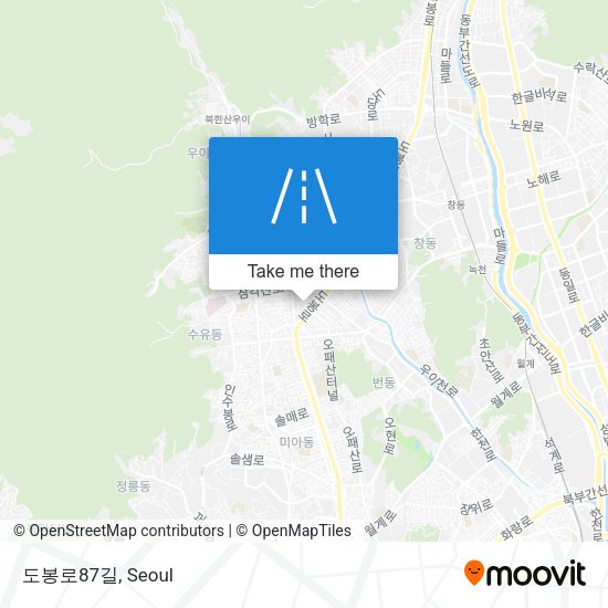 도봉로87길 map
