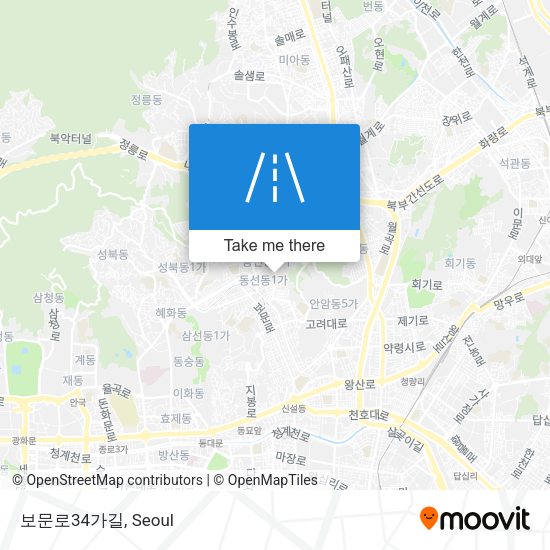 보문로34가길 map