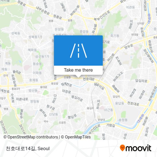 천호대로14길 map